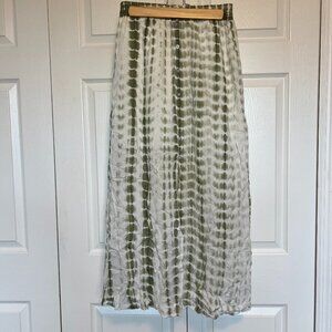 Size S - Green/White Long Skirt